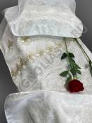 Комплект ритуальный с лилией покрывало 210*90 см нав 45*50 см