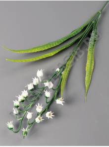 Ветка ландышей 34см белый