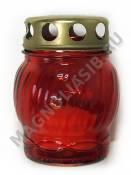 Лампада стеклянная красная неугасимая со сменным блоком 9,5см 
