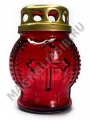 Лампада неугасимая стеклянная Боченок  90*65 мм.