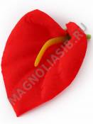 Калла с пестиком бархат 1сл 9см (крас) 