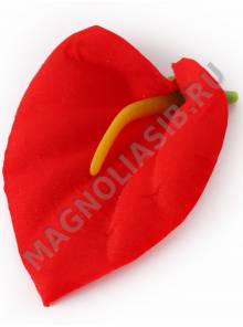 Калла с пестиком бархат 1сл 9см (крас) 