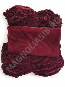 ***Обивка для гроба из бархата на резинке с гладкой крышкой (3 предмета) 