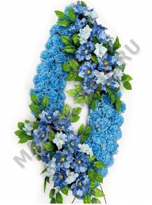 Венок овальный Лодочка выс.115/135 шир.55 см