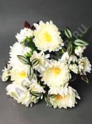 Букет хризантем с бутонами 12 гр 51см (жёл роз крас сир)