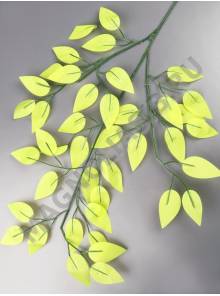 Ветка фикуса ярко-зеленого эконом 61см