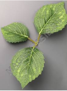 ***Лист хризантемы с прожилками тройной 20см 