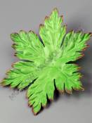 ***Подразетник-лист звездочка с темн.кромкой шелк 17 см