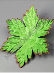 ***Подразетник-лист звездочка с темн.кромкой шелк 17 см