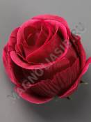 ***Роза круглая Мэджик шелк 6сл 9см (син борд сир роз желт микс)/К