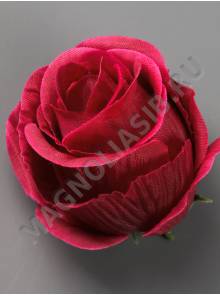 ***Роза круглая Мэджик шелк 6сл 9см (син борд сир роз желт микс)/К