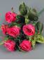 Букет бутонов роз с добавкой  6гр 32см (бел крас перс сир роз мал)