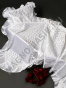 Комплект из атласной термостежки с воланом (2 предмета) 88*228см.