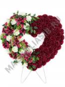 Венок Сердце объемное выс.75/90см шир.100см 