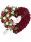 Венок Сердце объемное выс.75/90см шир.100см 