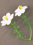 Москва***Добавка для композиций двойной цветочек белый 7см