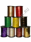 Лента металлизированная или с золотыми полосками 0,5*250 