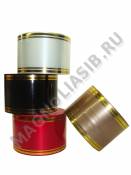 Лента с золотыми полосками 8см*50ярд (45.72м)