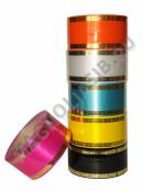 Лента с золотыми полосками 6см*50 ярд(45.72м)