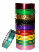 Лента металлизированная и с золотыми полосками 3см*50ярд (45.72м)