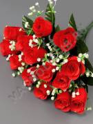  Букет бархатных бутонов роз с добавкой 14гр 48см. 
