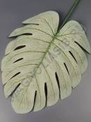 Лист монстеры флористической с прожилками хлопок с матовой печатью 18/30см