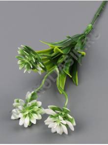 Веточка клевера тройного пастмас. 29см (бел)