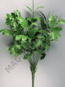 Нога 7гр с пластм листьями для хризантем пионов георгинов 42см