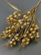 Букет шариков с золотым и серебрян мерцающим напылением  7гр 38см