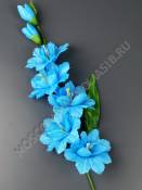 Ветка мальвы 5цв + 2 бутона 53см (жёл крас)