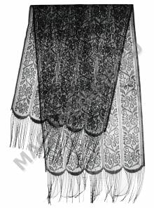 Шейник кружевной с бахромой 126см*40см