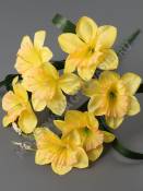 Букет нарциссов 7гр 32см (бел жел роз сир фиол)