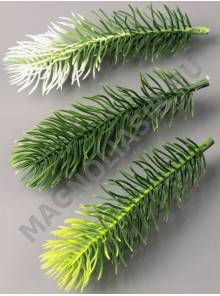 Лапка  елки 11см (зел зел-салат зел-бел)