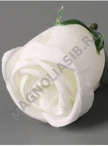 Бутон розы Карамелька 6см шелк (бел крас слив перс пепел-сир)