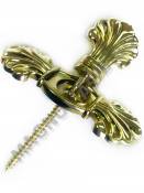 Закрутка для гроба с накладкой метализированная золото Ферзь