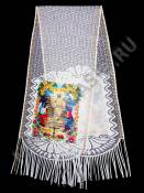 Рушник на крест кружевной с фотопечатью 120см*30см