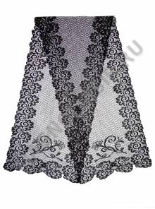 Шейник кружевной с оплавленным краем 152см*40см.