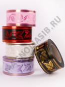 Лента с зол. полосами и рисунком  6/50ярд (45.72м)