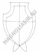 Каркас мет. Щит (пров.3,8мм) выс.100/130см ш.76см