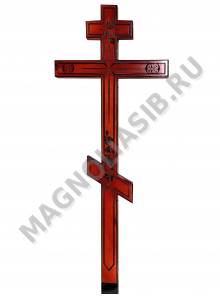 Крест деревянный Узорный розы 220*66 С