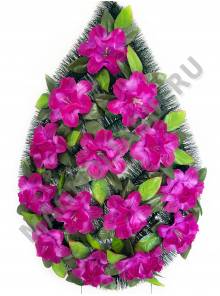 Венок "Мальва" выс. 70/80см шир. 50см