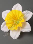 Нарцисс шелк 2сл 15 см с тычинкой (бел крас син бел-желт сир)