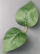 Лист подсолнуха, георгина с прожилками двойной хлопок  22см 