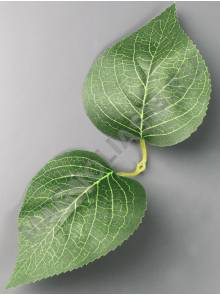 Лист подсолнуха, георгина с прожилками двойной хлопок  22см 