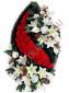 Венок Диантус с лилиями выс.120/135см шир.60см