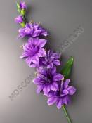 Ветка мальвы 5цв + 2 бутона 52cм (крас)