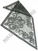 Наголовник кружевной 110*50см. черный