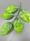 Лист розы пятерной односторонний 22см