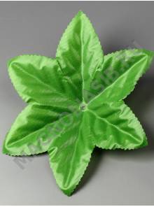 Подразетник-лист колокольчик шелк 15 см зеленый