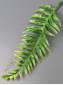 Лист папоротника лесного пластмас. 20см (бел-зел зел)